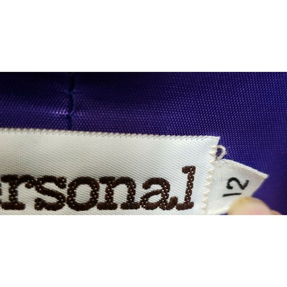 Vintage PERSONAL Womens SZ 12 Purple Wool Blend  Jacket - Picture 2 of 9